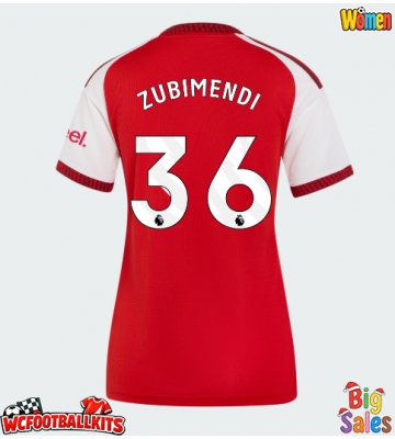 Arsenal Martin Zubimendi #36 Replica Home Stadium Shirt for Women 2026-27 Short Sleeve